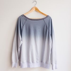 Ombre Women's Sweatshirt Pullover Grey